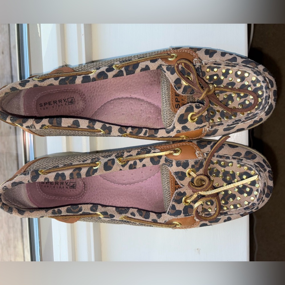 Sperry Women's Leopard Print Boat Shoes